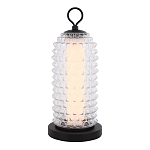 Настольная лампа с прозрачным факутрным стеклянным плафоном Sonora варинант исполнения - 1 | Loft Concept в Липецке