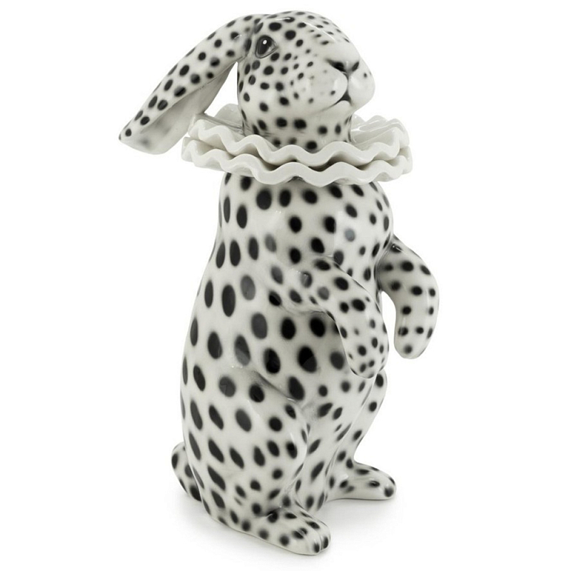 Статуэтка Rabbit Collar White Black Белый Черный Статуэтка Rabbit Collar White Black Белый Черный в Липецке | Loft Concept