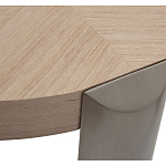 Столик журнальный круглый со светлым шпоном Light Veneer Table варинант исполнения - 2 | Loft Concept в Липецке