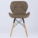 Стул с коричневым сиденьем из экокожи JEROEN варинант исполнения - 3 | Loft Concept в Липецке