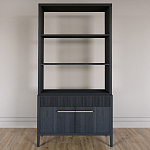 Стеллаж Primo с ящиками Черный дуб  варинант исполнения - 1 | Loft Concept в Липецке