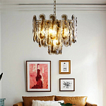 Люстра из круглых стеклянных элементов Vienna варинант исполнения - 4 | Loft Concept в Липецке