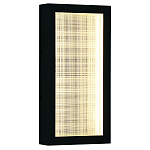 Светодиодное прямоугольное бра из металла черного цвета Lattice Lux варинант исполнения - 1 | Loft Concept в Липецке