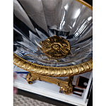 Чаша из прозрачного стекла с бронзовым рельефным ободком Eden Garden варинант исполнения - 4 | Loft Concept в Липецке