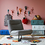 Настенный крючок в виде совы Owl Wall Hook Blue варинант исполнения - 4 | Loft Concept в Липецке