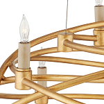 Люстра золотая в форме спирали Fancy Pattern варинант исполнения - 1 | Loft Concept в Липецке