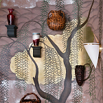 Обои ручная роспись Willow & Waves Original colourway on Edo painted Xuan paper with antiquing варинант исполнения - 1 | Loft Concept в Липецке