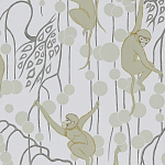 Обои ручная роспись Deco Monkeys Biscuit on dyed paper варинант исполнения - 1 | Loft Concept в Липецке