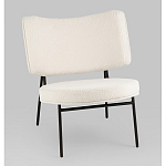 Мини-кресло District Lounge букле белый варинант исполнения - 1 | Loft Concept в Липецке