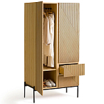 Шкаф с геометрическим рисунком на дверцах Anders Light Wood варинант исполнения - 4 | Loft Concept в Липецке