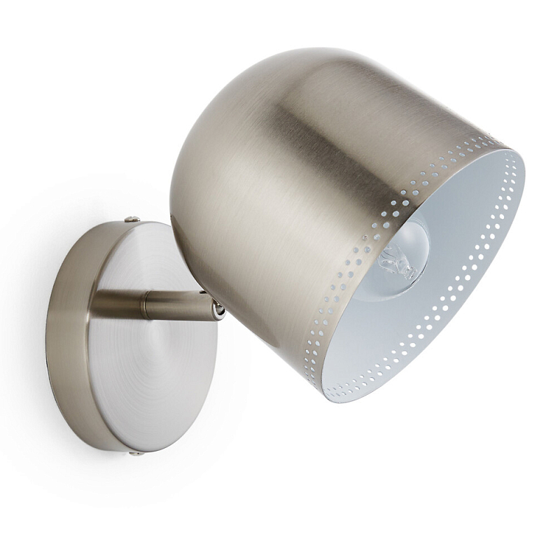 Бра в индустриальном стиле Wilona Lighting Никель Бра в индустриальном стиле Wilona Lighting Никель в Липецке | Loft Concept
