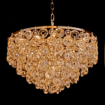 Люстра каскадная с подвесками в форме колец Galaxy of Light варинант исполнения - 1 | Loft Concept в Липецке