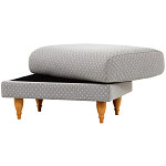 Мягкий пуф на деревянных ножках Garner Pouf Light варинант исполнения - 6 | Loft Concept в Липецке