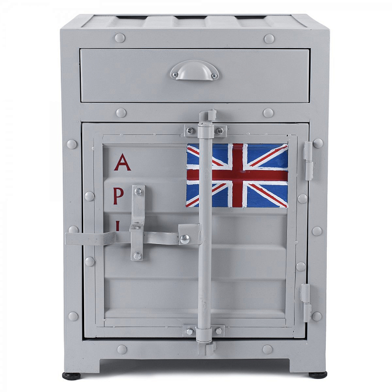 Тумба Union Jack с ящиком и дверью Серый Красный Желтый Оранжевый Черный Белый Синий Зеленый Голубой Бирюзовый Тумба Union Jack с ящиком и дверью Серый Красный Желтый Оранжевый Черный Белый Синий Зеленый Голубой Бирюзовый в Липецке | Loft Concept