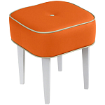 Квадратный мягкий пуф на белых ножках Winton Pouf Square варинант исполнения - 7 | Loft Concept в Липецке