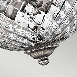 Потолочный светильник с чашеобразным плафоном из толстого волнообразного стекла и широким узорчатым основанием Hinkley варинант исполнения - 7 | Loft Concept в Липецке