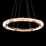 Люстра в форме кольца с золотым декором Warm Heavenly Light варинант исполнения - 4 | Loft Concept в Липецке