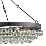 Люстра большая овальная с подвесными стеклянными элементами Impressive Profile варинант исполнения - 1 | Loft Concept в Липецке