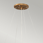 Люстра подвесная золотого цвета с металлическим сетчатым основанием и стеклянными каплевидными подвесками Hinkley варинант исполнения - 11 | Loft Concept в Липецке