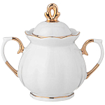 Чайный сервиз из фарфора со стразами на 6 персон 15 предметов Shine Porcelain варинант исполнения - 2 | Loft Concept в Липецке