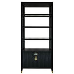 Стеллаж со стеклянными полками Elsa Dreams Black варинант исполнения - 7 | Loft Concept в Липецке