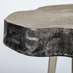 Металлический столик со столешницей в виде слеба Slabby варинант исполнения - 3 | Loft Concept в Липецке