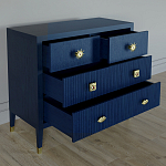 Бельевой Комод с 4 ящиками Elsa Dreams Blue варинант исполнения - 2 | Loft Concept в Липецке