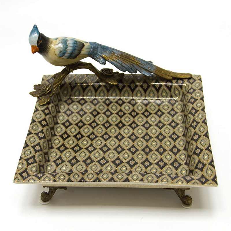 Блюдо Bird Geometry Мульти Бронза Блюдо Bird Geometry Мульти Бронза в Липецке | Loft Concept