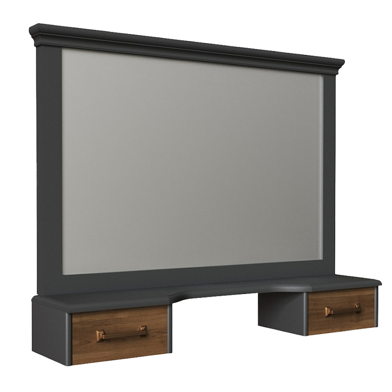 Зеркало для туалетного столика из массива бука Tasteful Furniture Зеркало Серый Коричневый Зеркало для туалетного столика из массива бука Tasteful Furniture Зеркало Серый Коричневый в Липецке | Loft Concept