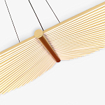 Люстра в виде распахнутых крыльев из тонких металлических планок Flight of Freedom варинант исполнения - 5 | Loft Concept в Липецке