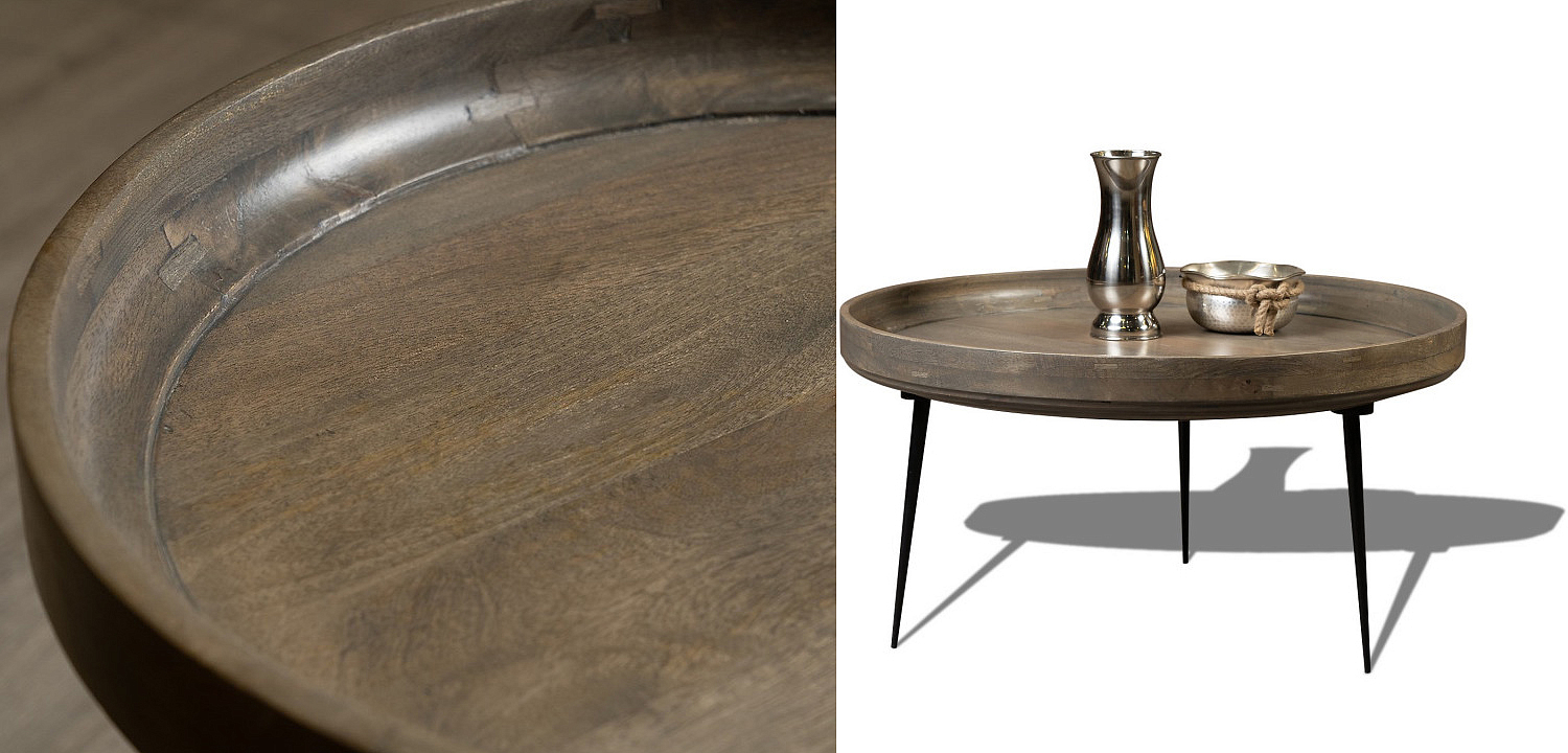 Кофейный стол Davidson Coffee Table platinum 40 Кофейный стол Davidson Coffee Table platinum 40 - Loft-Concept в Липецке