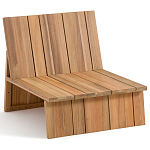 Уличное кресло из массива акации Trivett Wooden Chair варинант исполнения - 5 | Loft Concept в Липецке