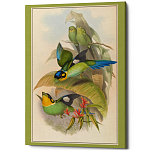 Постер на холсте с изображением птиц Blooming Birds Poster варинант исполнения - 5 | Loft Concept в Липецке