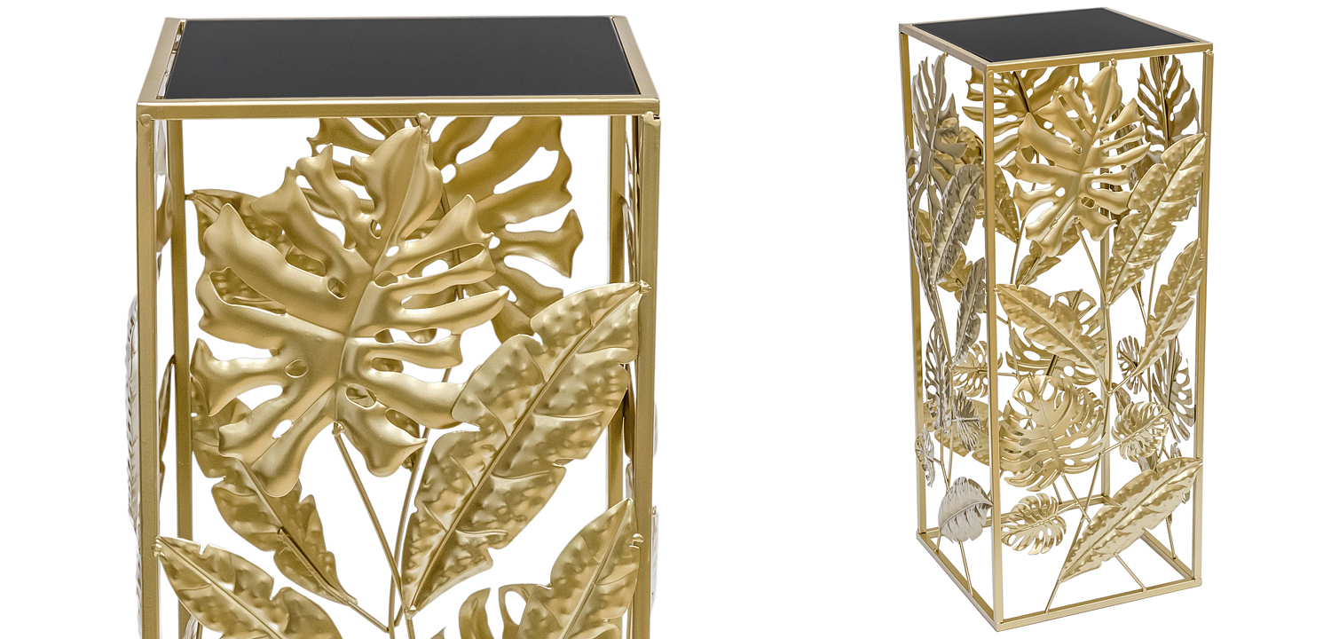Подставка Tropical Gold Leaves Stand S Подставка Tropical Gold Leaves Stand S - Loft-Concept в Липецке