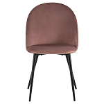 Мягкий стул в велюре пыльно-розового цвета Miruna Chair варинант исполнения - 2 | Loft Concept в Липецке