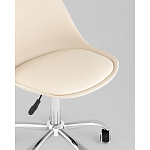 Офисный стул на металлическом основании EGGERY Beige пластик варинант исполнения - 2 | Loft Concept в Липецке