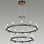 Люстра подвесная с двумя круглыми ярусами и цилиндрическими плафонами Arnaut Light варинант исполнения - 3 | Loft Concept в Липецке