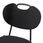 Стул с мягким сиденьем черный Stool Loft Black варинант исполнения - 6 | Loft Concept в Липецке