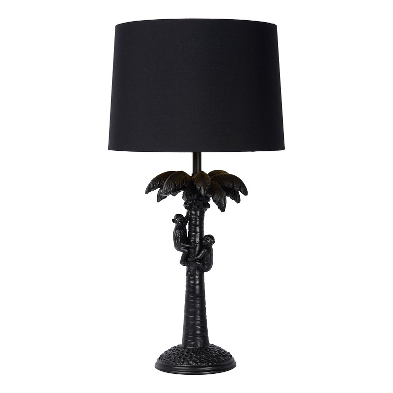 Настольная лампа Черная Пальма Monkeys on a palm table lamp black Черный Настольная лампа Черная Пальма Monkeys on a palm table lamp black Черный в Липецке | Loft Concept