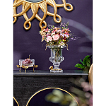 Чаша из прозрачного стекла на бронзовых ножках в виде стрекоз Eden Garden варинант исполнения - 3 | Loft Concept в Липецке