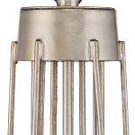 Люстра серебряного цвета с изогнутыми элементами каркаса Twisted Iron Chandelier варинант исполнения - 3 | Loft Concept в Липецке