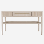 Дизайнерская Консоль с полкой и ящиком Primo Светлый дуб варинант исполнения - 7 | Loft Concept в Липецке