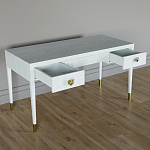 Письменный стол Elsa Dreams White Шпон дерево с двумя ящиками варинант исполнения - 3 | Loft Concept в Липецке