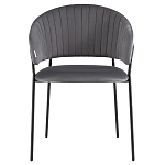 Стул в велюре серого цвета Horizon варинант исполнения - 2 | Loft Concept в Липецке