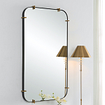 Зеркало настенное в черной металлической раме Mirror Cardinal варинант исполнения - 4 | Loft Concept в Липецке