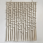 Панно на стену из хлопковых нитей White Morse Wall Hanging  варинант исполнения - 4 | Loft Concept в Липецке