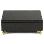 Шкатулка из натурального камня змеевик чёрного цвета Stone Casket варинант исполнения - 2 | Loft Concept в Липецке