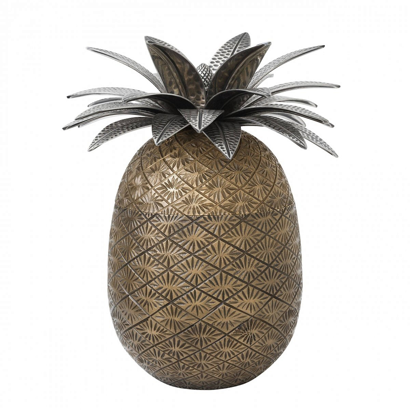 Шкатулка Eichholtz Box Pineapple Латунь Античная полированная Серебряный Шкатулка Eichholtz Box Pineapple Латунь Античная полированная Серебряный в Липецке | Loft Concept