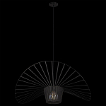 Подвесной светильник чёрного цвета с металлическим каркасом в форме веера Friture Vertigo Pendant варинант исполнения - 4 | Loft Concept в Липецке