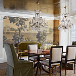 Обои ручная роспись Monuments of Paris Roberts on antique scenic Xuan paper варинант исполнения - 1 | Loft Concept в Липецке